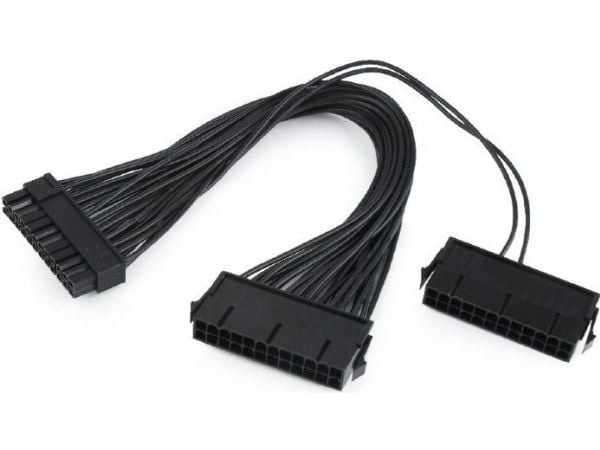 Cablexpert - Strømforlengelseskabel - 24-pin hovedutgangsstrøm (hann) til 24-pins ATX, 24 pin ATX (2 wires) (hunn) - 30 cm