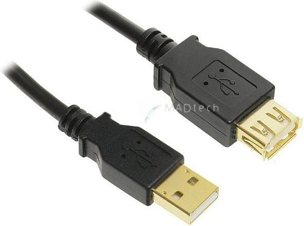 InLine 34305H, 0,5 m, USB A, USB A, Hankjønn/hankjønn, 0,48 Gbit/s, Beige