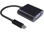 MicroConnect - Extern videoadapter - USB-C - VGA - svart