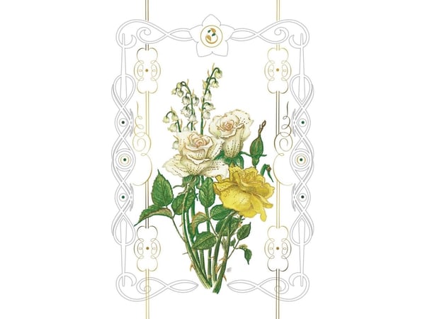 Da Vinci kortholder/arrangements-kort Rosa 12x18 cm + konvolutt (B-BD 502 064)