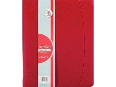Antra A4-mappe 709 rød med glidelås (233362)