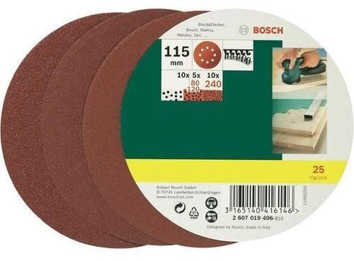 Bosch SLIBEBLAD EXCENTER 125MM K80 25 kpl PL