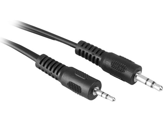 Goobay AVK 313-200 2.0m, 2.5mm, Hankjønn, 3.5mm, Hankjønn, 2 m, Sort
