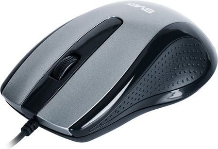 SVEN RX-515 Silent, Molempikätinen, Optinen, USB A-tyyppi, 800 DPI, Musta, Harmaa