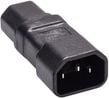 MicroConnect - Strømkoblingsadapter - IEC 60320 C14 til IEC 60320 C15 - 250 V - 15 A - svart