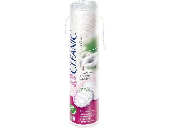 Cleanic Pure Effect Cosmetic Pads Round 80kpl