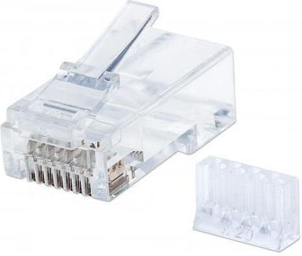 Intellinet 790604, RJ45, Gjennomsiktig, Polykarbonat, Cat6, U/UTP (UTP), Gull