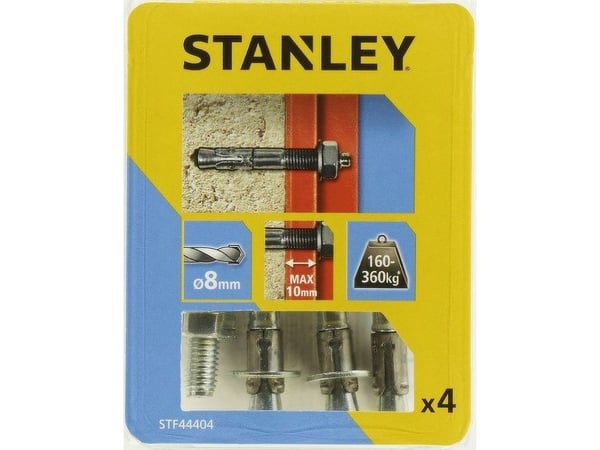 Stanley gjennomgående ankere Fatmax stål mekaniske 8 x 65 mm, 4 stk. (STF44404-XJ)