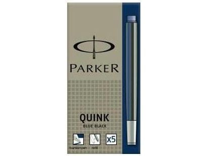 Parker 1950385, Svart, Blå, Grå, Fontenepenn, 5 stykker