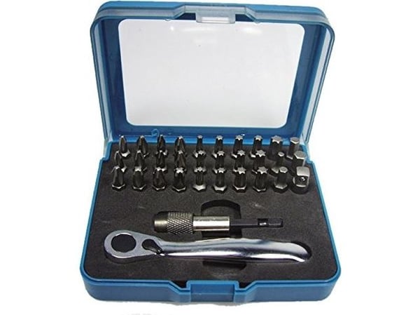 Makita - Screwdriver bit and ratchet set - 32 deler - torx, phillips, pozidriv, hex - lengde: 25 mm - for Makita DHP482RTJ