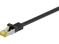 MicroConnect - Nettverkskabel - RJ-45 (hann) til RJ-45 (hann) - 3 m - SFTP, PiMF - CAT 7 - halogenfri, uten hindringer - svart