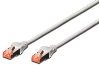 DIGITUS Professional - Koblingskabel - RJ-45 (hann) til RJ-45 (hann) - 10 m - SFTP, PiMF - CAT 6 - IEEE 802.3 - halogenfri, formstøpt, uten hindrin...