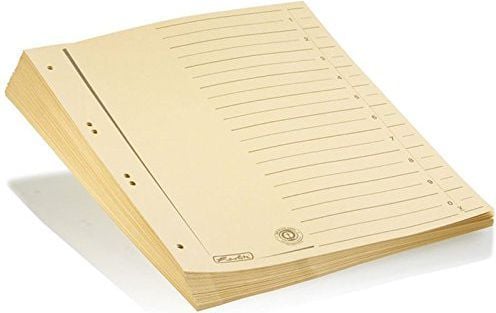 Herlitz skilleark A4 manila papp-skinnpakke med 50 stk