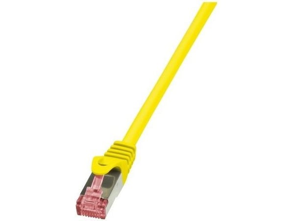 LogiLink PrimeLine - Koppeledning - RJ-45 (hann) til RJ-45 (hann) - 1,5 m - SFTP, PiMF - CAT 6 - halogenfri - gul