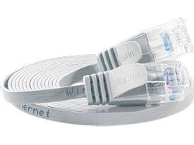 Slim Wirewin Wirewin Slim - patchkabel - RJ-45 (M) til RJ-45 (M) - 15 cm - UTP - CAT 6 - IEEE 802.3af - formet, uten krok, strandet, flat - hvit (P...