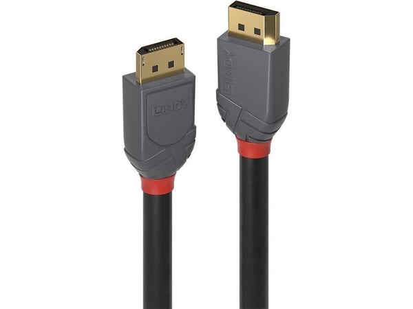 Lindy 36480, 0,5 m, DisplayPort, DisplayPort, Hankjønn, Hankjønn, 7680 x 4320 piksler