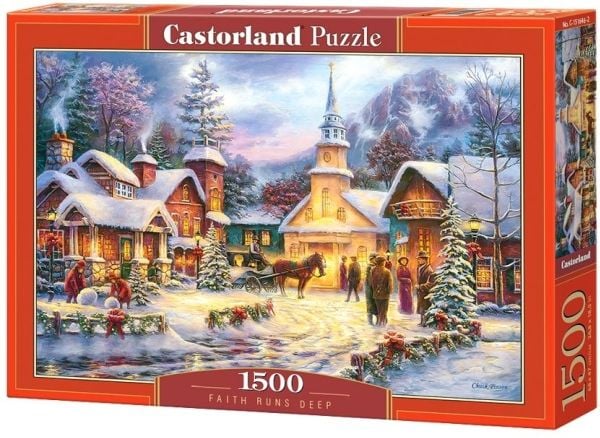 Castorland Faith Runs Deep - 1500 pcs, 1500 stykker, Julaften, 9 år