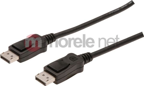 DIGITUS - DisplayPort-kabel - DisplayPort (hann) til DisplayPort (hann) - 1 m - formstøpt, 4K-støtte - svart