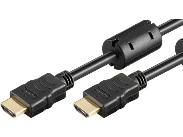 Goobay high speed HDMI-kabel med Ethernet, 5 m, svart