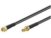 MicroConnect WLAN-jatkokaapeli - Forlængerkabel til antenne - R-SMA (han) til R-SMA (hun) - 1 m - lajittelu