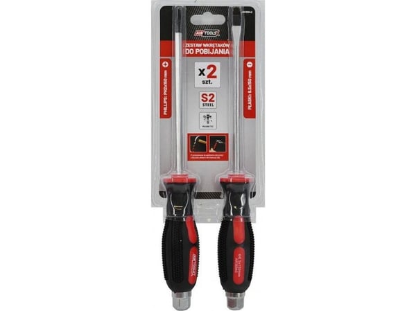 AWTOOLS sett for slag-/knotter 2 stk. 6,5 x 150 mm / 2 x 150 mm