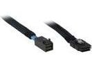 Inter-Tech - SAS intern kabel - SAS 6Gbit/s - 4 x Mini SAS HD (SFF-8643) (hann) til Mini SAS (SFF-8087) (hann) - 75 cm - svart, blå