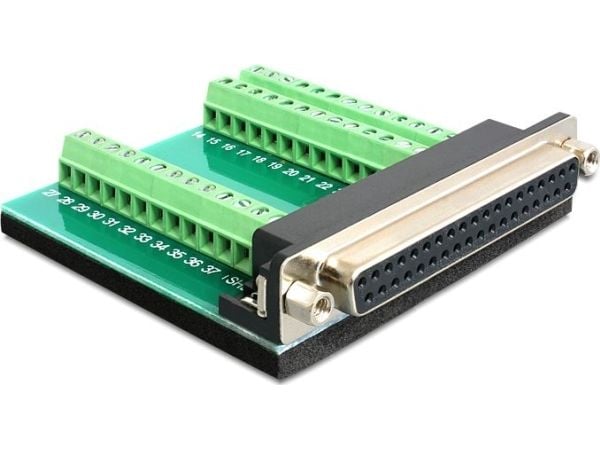 Delock Adapter Sub-D 37 pin female > Terminal Block 39 pin