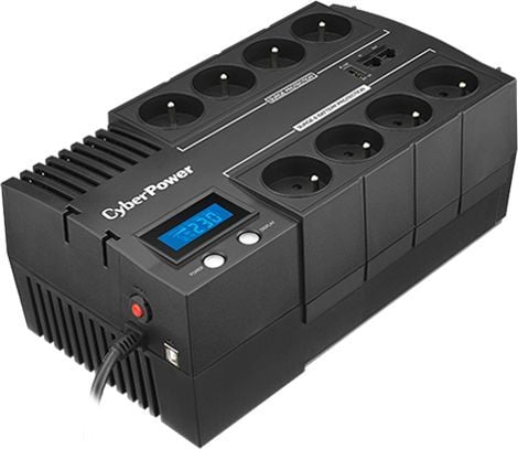 CyberPower BRICs LCD Series BR1000ELCD - UPS - AC 220/230/240 V - 600 watt - 1000 VA - USB - utgangskontakter: 8 - Frankrike