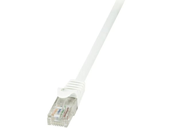 LogiLink EconLine - Koblingskabel - RJ-45 (hann) til RJ-45 (hann) - UTP - CAT 6 - hvit
