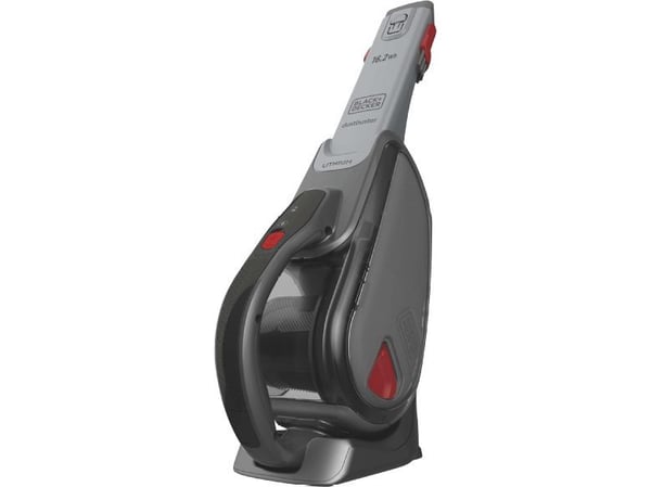 BLACK+DECKER DustBuster DVJ315B - Støvsuger - håndholdt - uten pose - titanium/chilli red