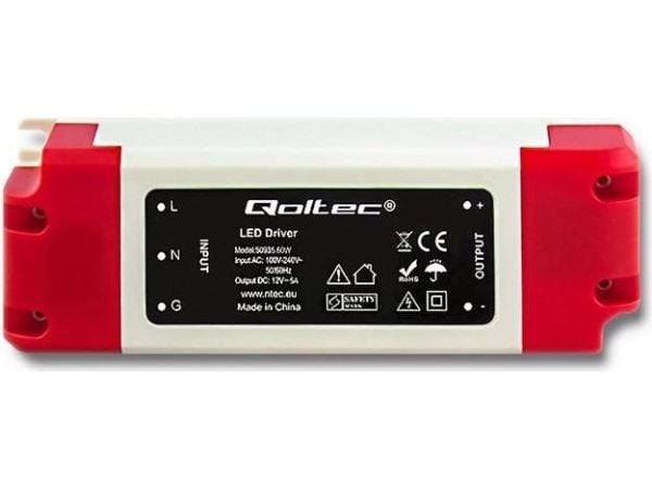 Qoltec - LED driver - 60 Watt - 5 A