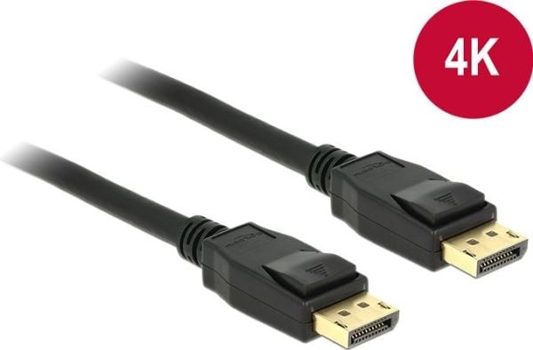 Delock - DisplayPort kaapeli - DisplayPort (han) til DisplayPort (han) - 3 m - haspet - lajittelu