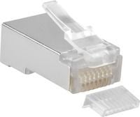 Goobay 68079, RJ45, Sølv, Hankjønn, Rett, Plast, Cat5