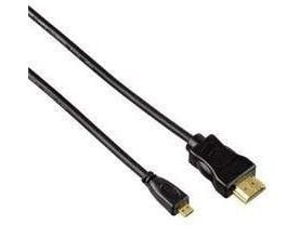 Hama High Speed HDMI Cable - HDMI-kabel - HDMI hann til 19 pin micro HDMI Type D hann - 2 m - skjermet - svart
