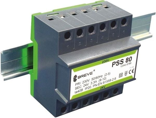 BREVE muuntaja PSS 80N 230/12V kiskoille (16012-9906)