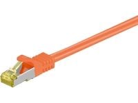MicroConnect - Nettverkskabel - RJ-45 (hann) til RJ-45 (hann) - 25 cm - SFTP, PiMF - CAT 7 - halogenfri, uten hindringer - oransje