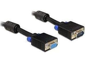 Delock - VGA-forlengelseskabel - HD-15 (VGA) (hann) til HD-15 (VGA) (hunn) - 5 m