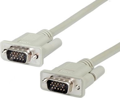 ROLINE 1.8m VGA, 1,8 m, VGA (D-Sub), VGA (D-Sub), Hankjønn, Hankjønn, Grå