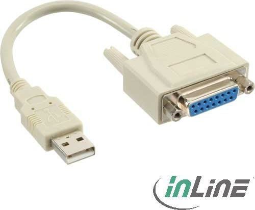 InLine 33101, Beige, USB Type-A, Hankjønn, Hunkjønn, 100 mm, 140 mm