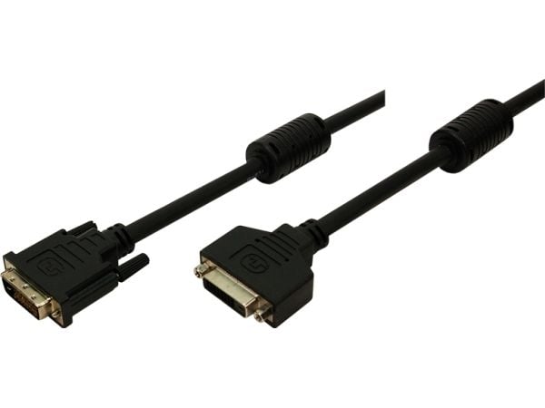 LogiLink DVI-D 5m, 5 m, DVI-D, DVI-D, Hanstik, Hunstik, Musta