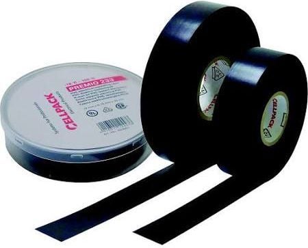 CellPack 233 0.18-19-20 sw 223607 isoleringstejp Premio 233 svart (L x B) 20 m x 19 mm 1 st