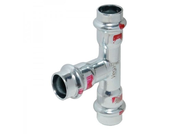 Prestabo T-stykke 35 mm forzinket stål