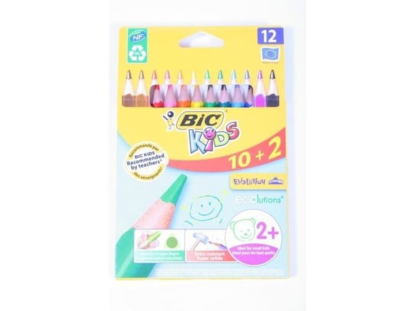 BIC ECOlutions EVOLUTION TRIANGLE - Färgpenna - blandfärger (paket om 12)