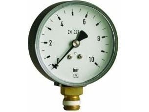 Afriso varme manometer RF 100 rad, Ø100 mm, 0–2,5 bar, G1/2" rad, kl. 2,5 (63611)