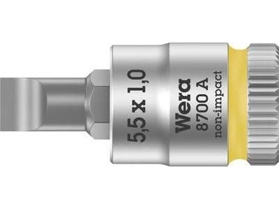 Wera 8700 A FL 05003321001 Bits-innsats med spor 5,5 mm 1/4 (6,3 mm)