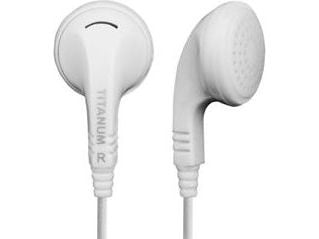 Titanum TH108W - Ørepropper - ørepropp - kablet - 3,5 mm jakk - hvit