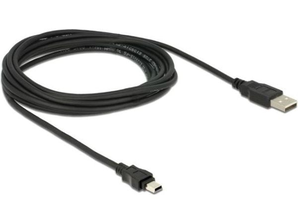 Delock - USB-kaapeli - mini-USB tyyppi B (han) til USB (han) - USB 2.0 - 3 m - lajittelu