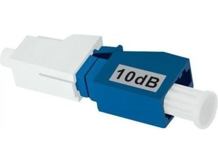 Qoltec - Nettverksdemper - LC/UPC-enkeltmodus (hann) til LC/UPC-enkeltmodus (hunn) - fiberoptisk - 10 dB