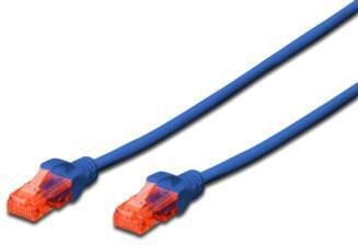 DIGITUS Professional - Patchkabel - RJ-45 (han) til RJ-45 (han) - 50 cm - UTP - CAT 6 - booted, knastfri - blå