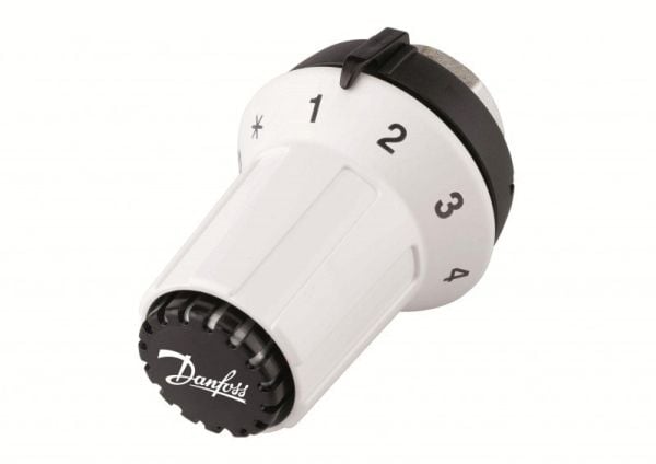Danfoss 013G5025, Sort, Hvit, Plast, Rotasjon, 8 - 28 °C, 140 g, 150 g